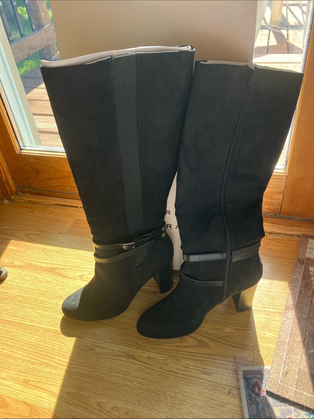 LC Lauren Conrad Haworthia Women’s New with Box 8.5 Black Faux Knee High Boots